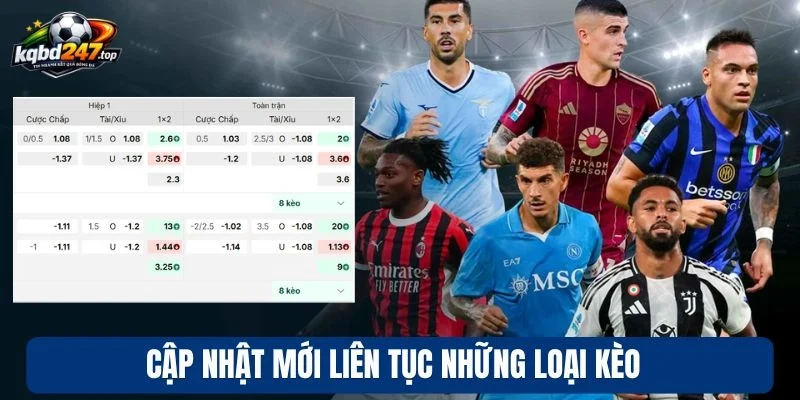 Kèo bóng đá 90 Cập nhật mới liên tục những loại kèo