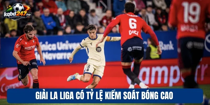 Giải La Liga có tỷ lệ kiểm soát bóng cao