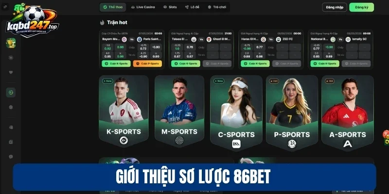 86bet - Hệ Thống Kèo Bóng Đa Dạng, Chuẩn Xác Mỗi Ngày 2 Giới thiệu sơ lược 86Bet