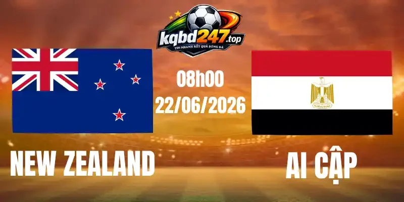 Kèo Nhà Cái New Zealand Vs Ai Cập - Bảng G World Cup 08h00 22/06/2026