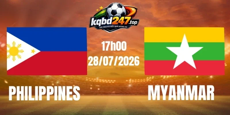 Soi kèo Philippines vs Myanmar - Vòng bảng AFF Cup 17h00 ngày 28/07/2026